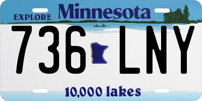 MN license plate 736LNY
