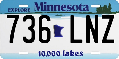 MN license plate 736LNZ