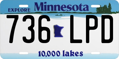 MN license plate 736LPD