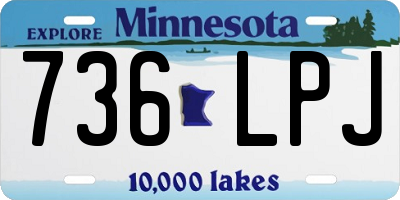 MN license plate 736LPJ