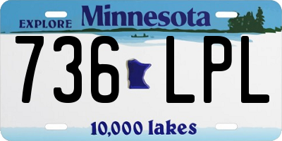 MN license plate 736LPL