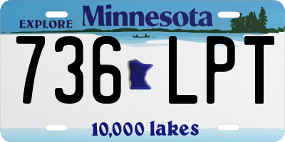MN license plate 736LPT