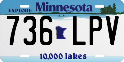 MN license plate 736LPV