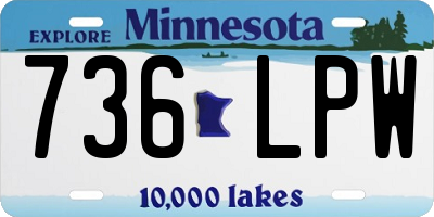 MN license plate 736LPW