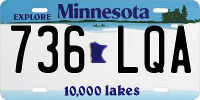 MN license plate 736LQA