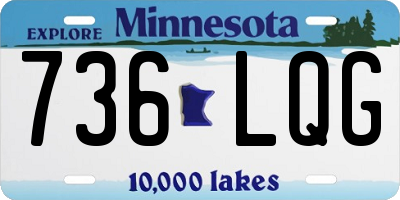 MN license plate 736LQG