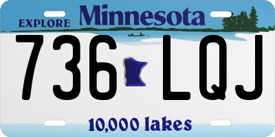 MN license plate 736LQJ