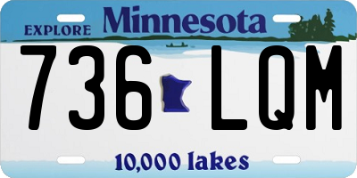 MN license plate 736LQM