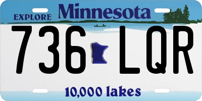 MN license plate 736LQR