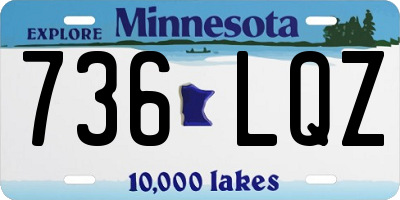 MN license plate 736LQZ