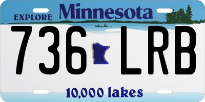 MN license plate 736LRB