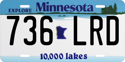 MN license plate 736LRD