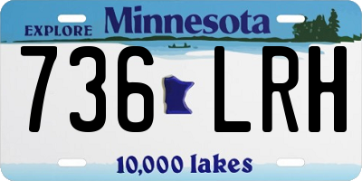 MN license plate 736LRH