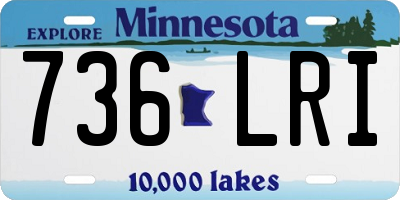 MN license plate 736LRI