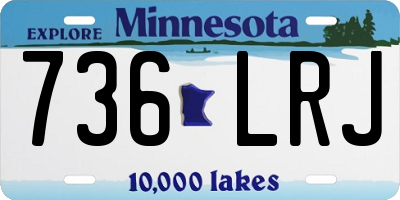 MN license plate 736LRJ