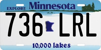MN license plate 736LRL
