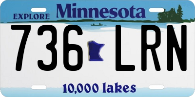 MN license plate 736LRN