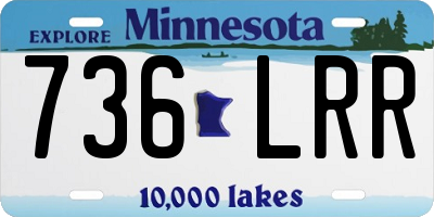 MN license plate 736LRR