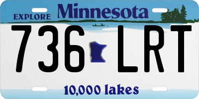 MN license plate 736LRT