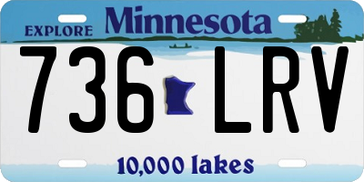 MN license plate 736LRV