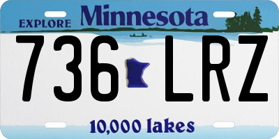 MN license plate 736LRZ