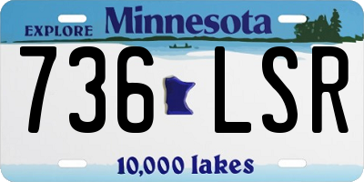 MN license plate 736LSR