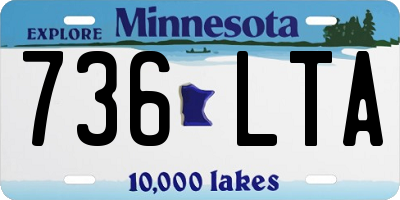 MN license plate 736LTA