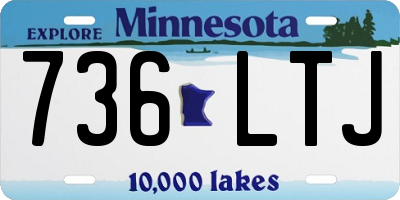MN license plate 736LTJ