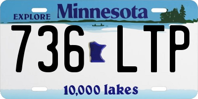 MN license plate 736LTP