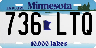 MN license plate 736LTQ