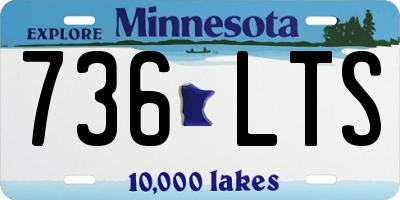 MN license plate 736LTS