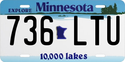 MN license plate 736LTU