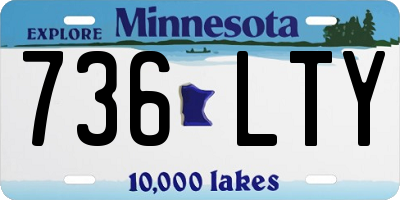 MN license plate 736LTY