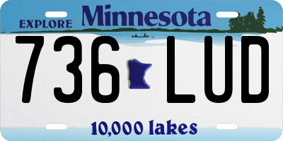 MN license plate 736LUD