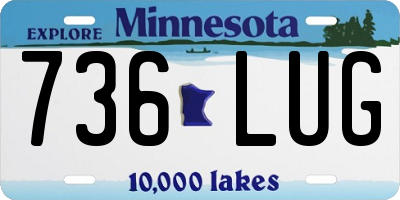 MN license plate 736LUG