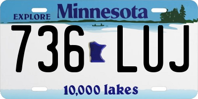 MN license plate 736LUJ