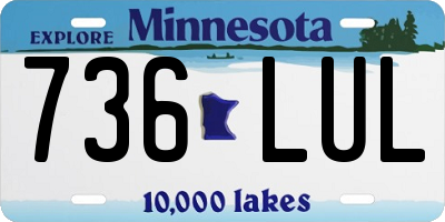 MN license plate 736LUL