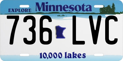 MN license plate 736LVC