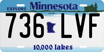 MN license plate 736LVF