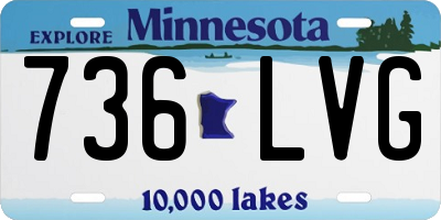 MN license plate 736LVG