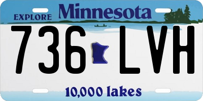 MN license plate 736LVH