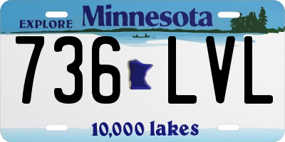 MN license plate 736LVL