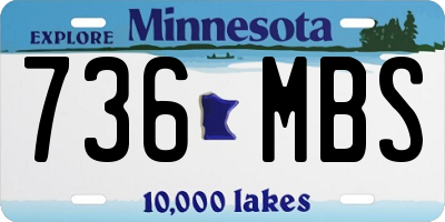 MN license plate 736MBS