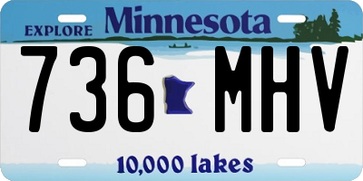 MN license plate 736MHV