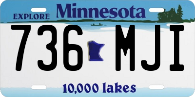 MN license plate 736MJI