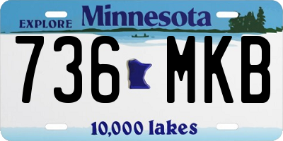 MN license plate 736MKB