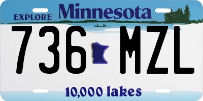 MN license plate 736MZL