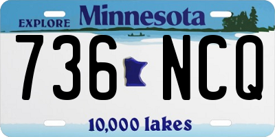 MN license plate 736NCQ