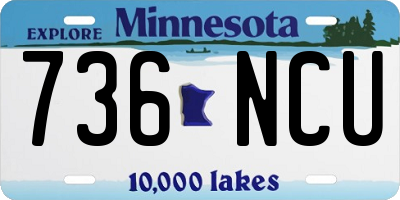 MN license plate 736NCU