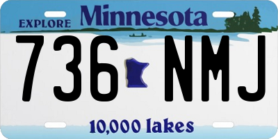 MN license plate 736NMJ